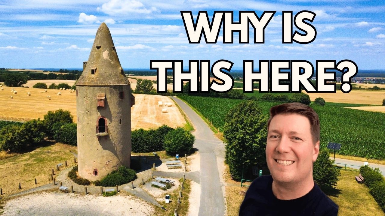 Why is a Medieval Watchtower in the Middle of Farm Fields? Schaafheim, Germany