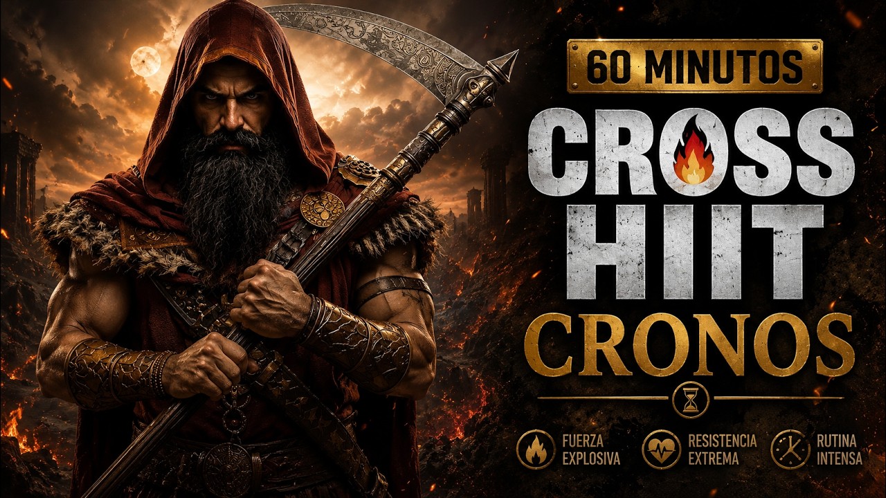 CROSS HIIT 60 MIN con PESAS 🔥 Rutina FULL BODY para QUEMAR GRASA | CRONOS ⏳