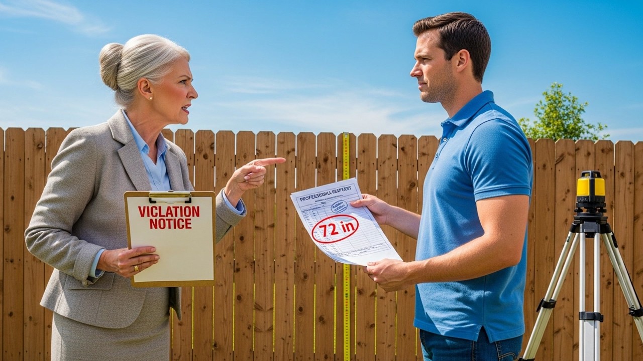 HOA Fined Me For Fence Height Being Wrong, Surveyor Proved It's Exactly Within Code Requirements