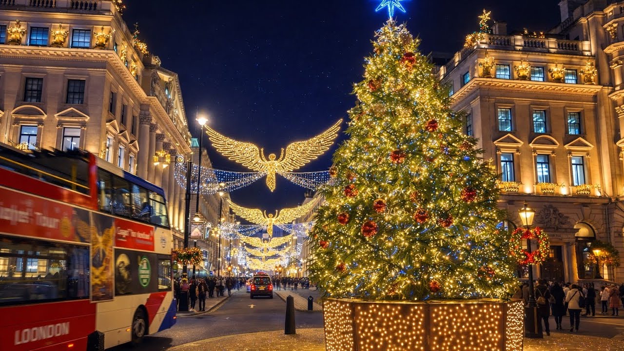 4K I Magic in Central London Walking Tour | Festive Lights & Markets ✨🎄