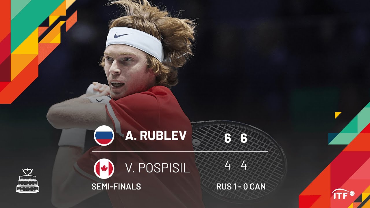 Rublev v Pospisil | RUSSIA v CANADA | Semi Final Match 1 Highlights