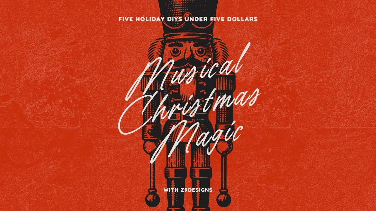 Turn Christmas Music into Art 🎶🎄 DIY Decor Inspired by Holiday Tunes || Creative Crafts by z9designs
