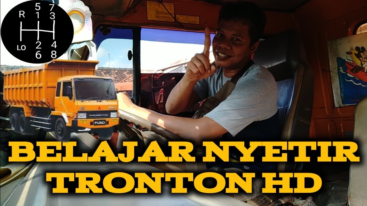 BELAJAR NYETIR MOBIL TRONTON//HD