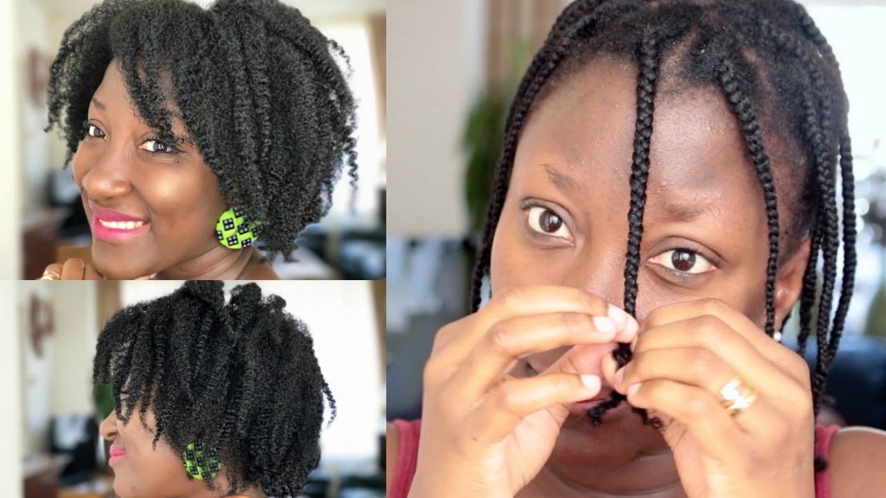 Braid Out On Dry Natural Hair || Thin/Fine natural hair 4c || Adede