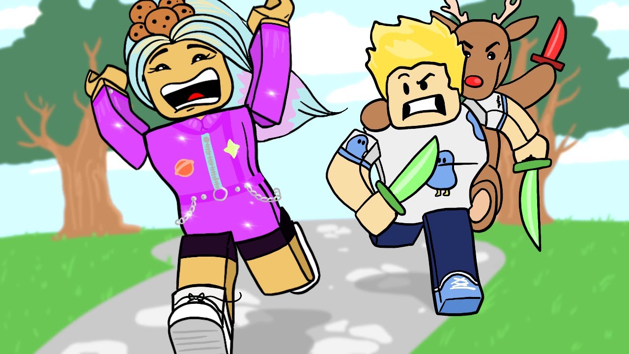 I Betrayed Her! Gamer Chad and CookieSwirl Play Murder Mystery / Roblox