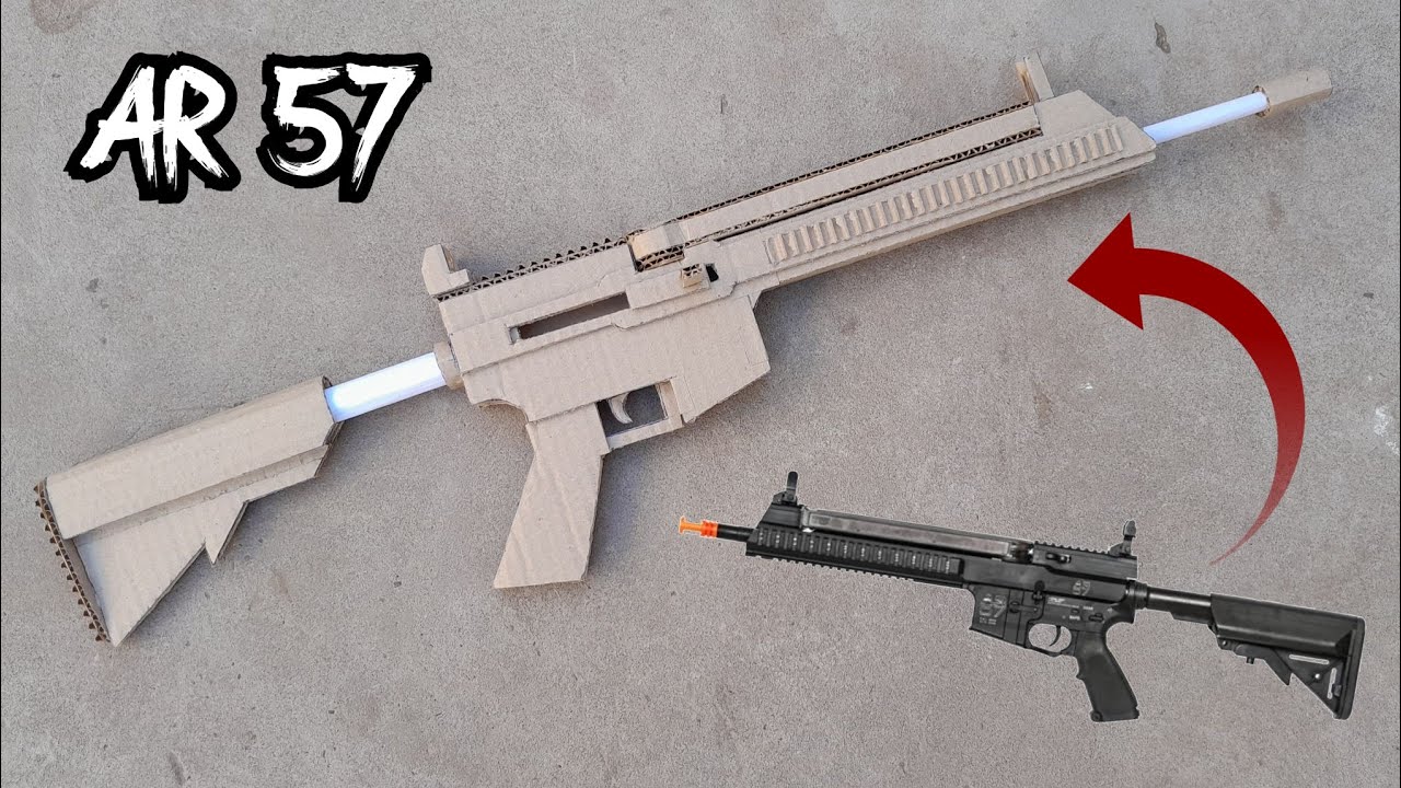Como hacer un AR 57 de cartón