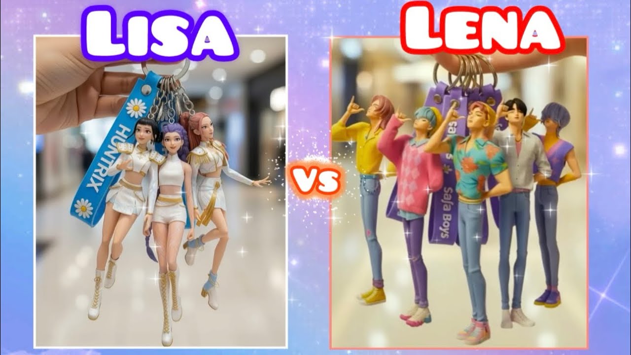 Lisa or lena? 💜💕 kpop huntrix vs sajaboy #lisa #lena #trending #lisaorlena #kpop #huntrix #sajaboys