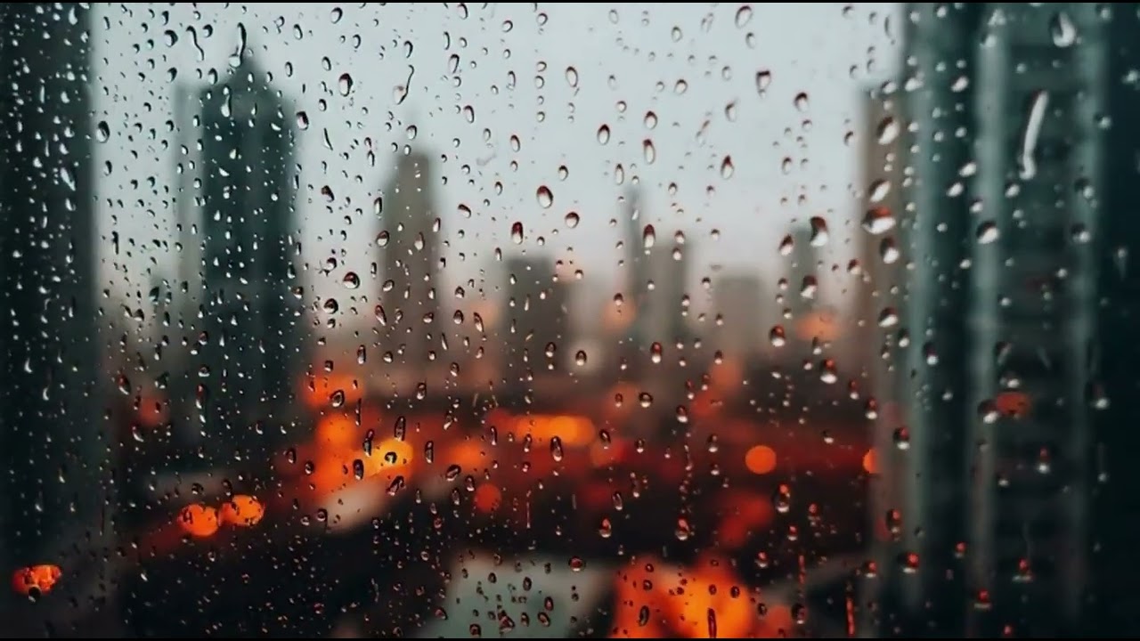 Rainy City Window Ambience Cozy Urban Night | Soft Rain Sounds | Relax, Study & Sleep