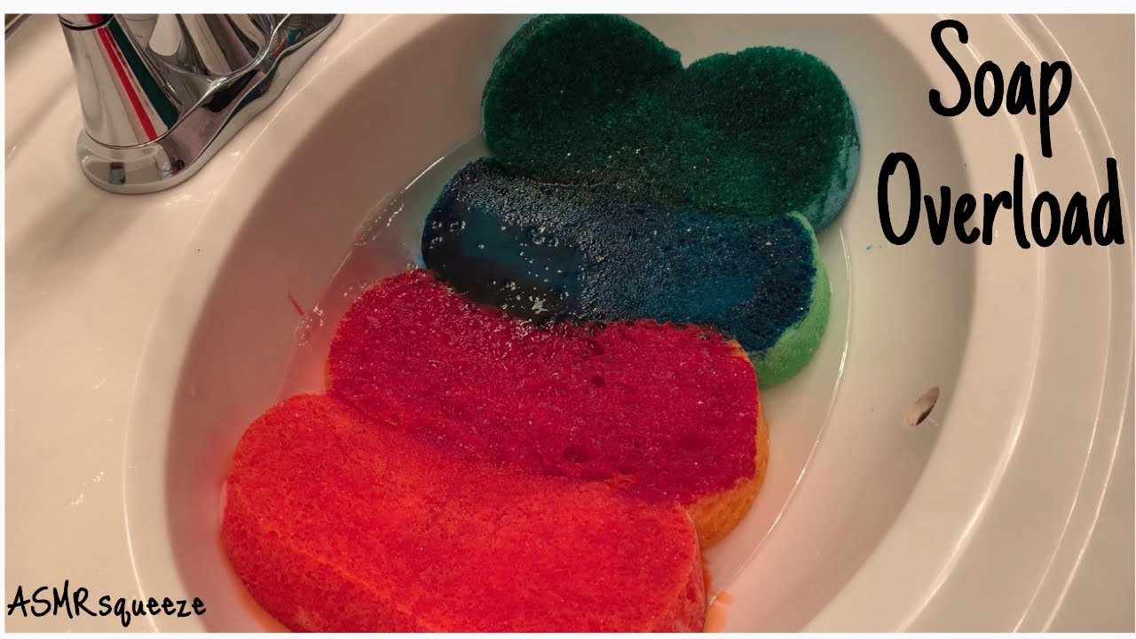 Soap Overload on Car Sponges/ASMRsqueeze