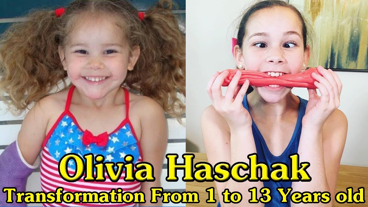 Olivia Haschak transformation from 1 to 13 years old