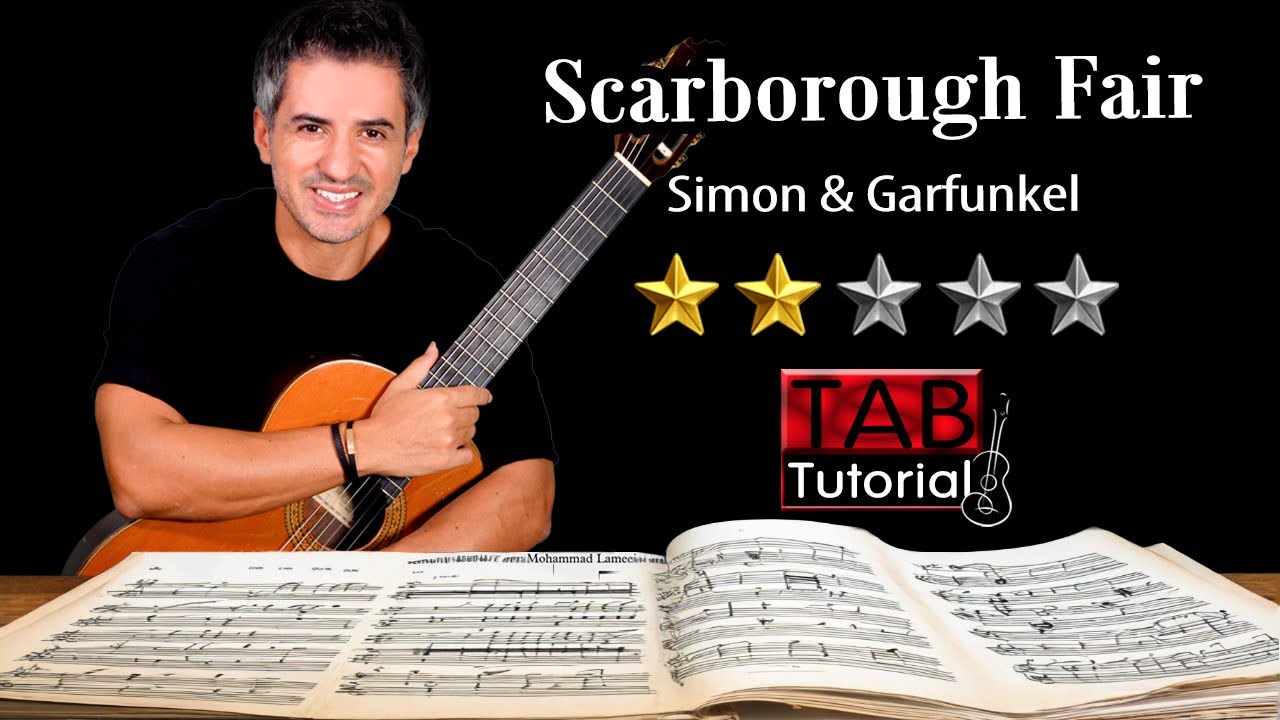 Scarborough Fair (Simon & Garfunkel) | Fingerstyle Guitar Tutorial + Sheet & Tab