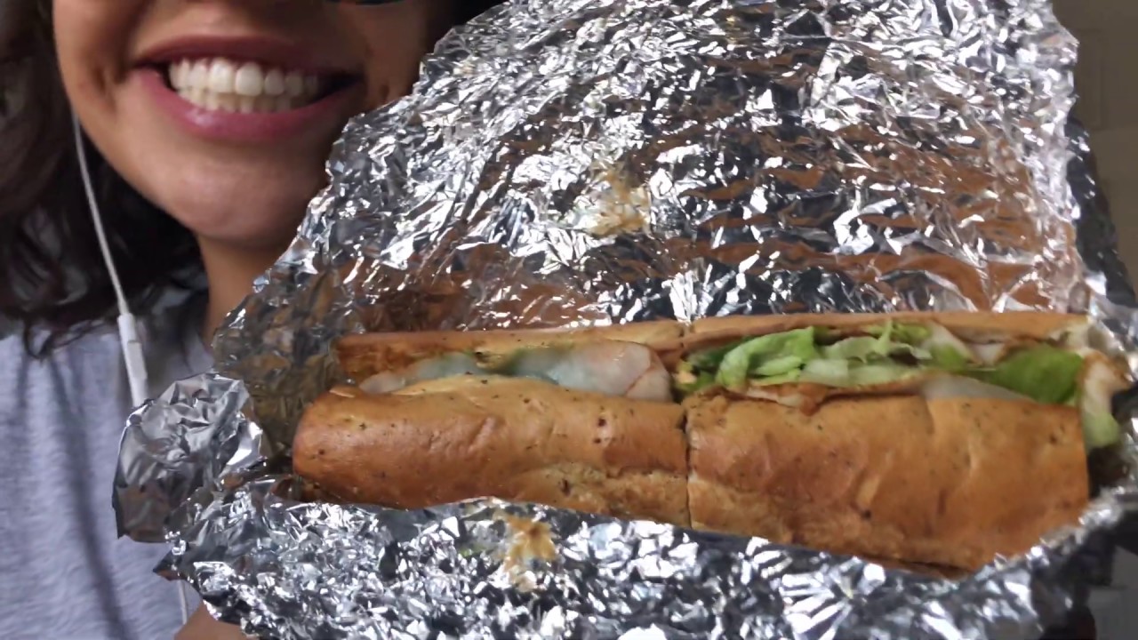 ASMR MUKBANG- CHEBA HUT TURKEY SANDWICH, MOUTH SOUNDS, BAG SOUNDS, RAMBLE