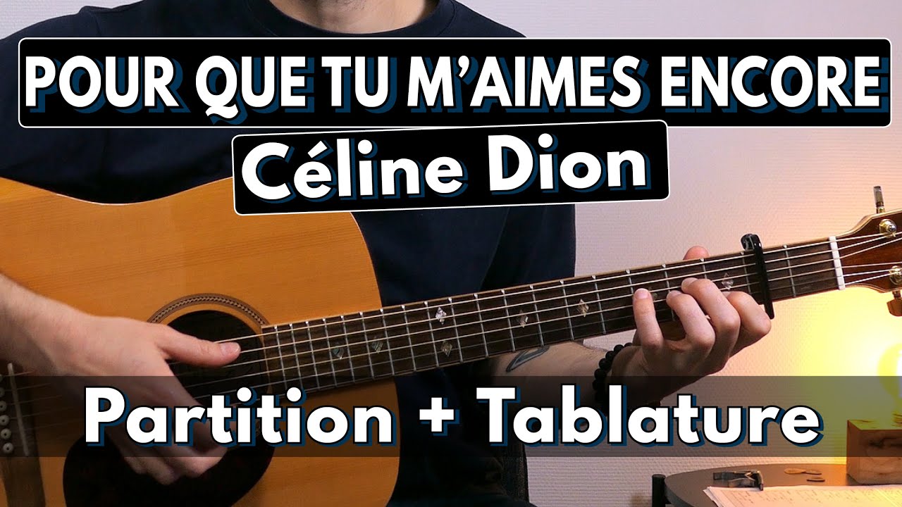 Pour que tu m'aimes encore - Céline Dion | Chanter et jouer en même temps | Tuto Guitare (+TAB)
