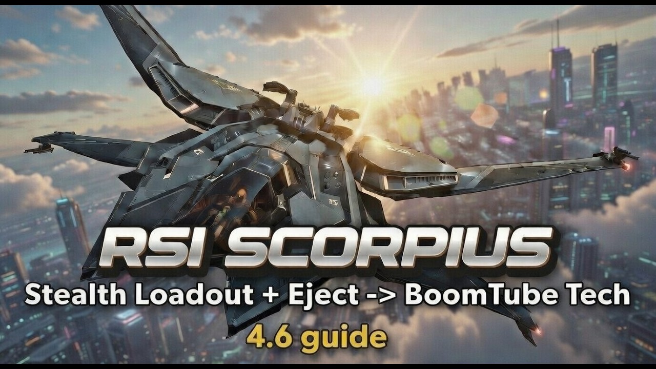 Охота за головами в Star Citizen 4.6 — Стелс-комплект RSI Scorpius + технология катапультирования...