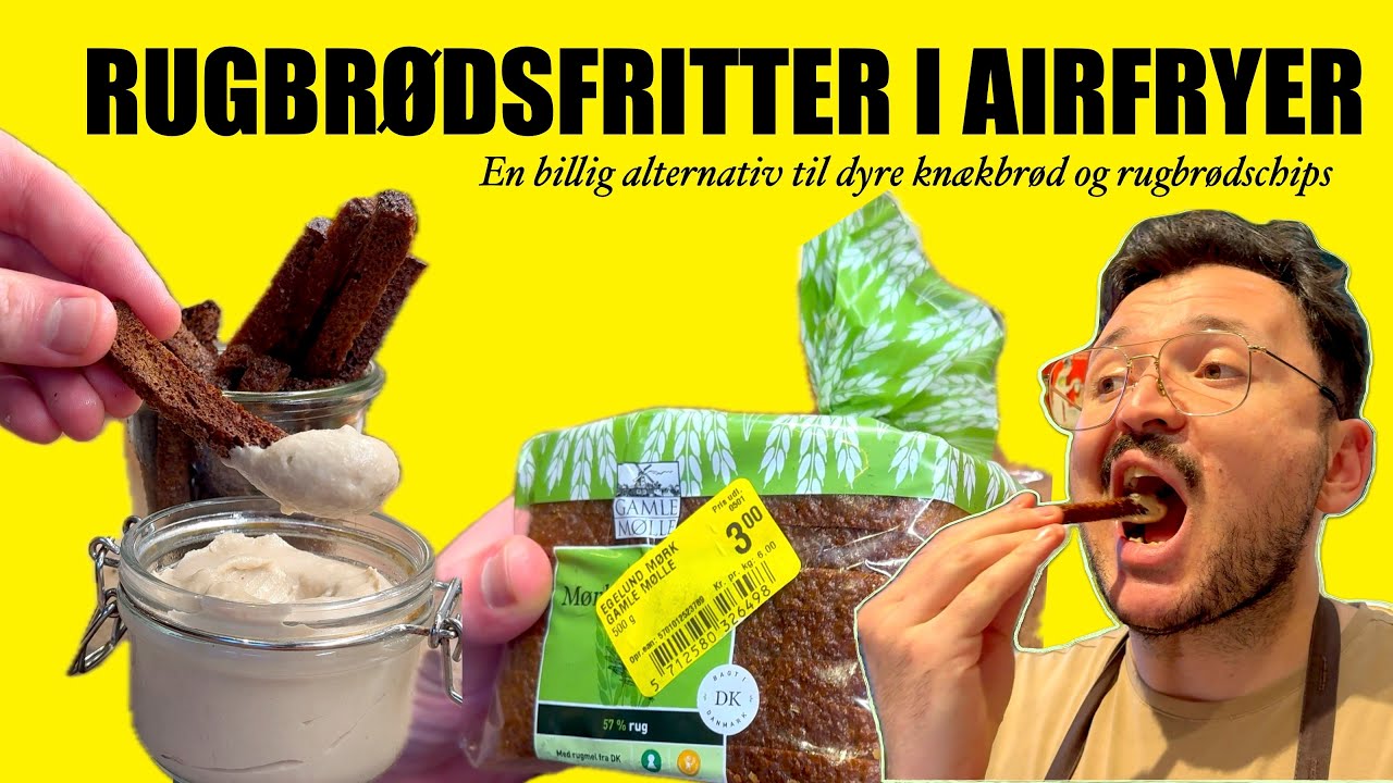 Rugbrødsfritter: En billig alternativ til dyre knækbrød og rugbrødschips