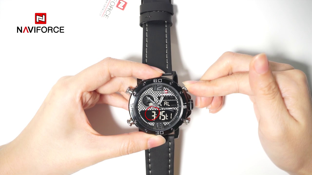 NAVIFORCE NF9134 Как установить время и режим хронографа? (Цифровые часы)