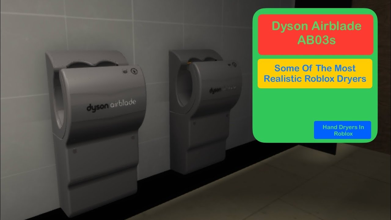 Dyson Airblade AB03s @ McDonalds Restaurant, 🚻, Roblox