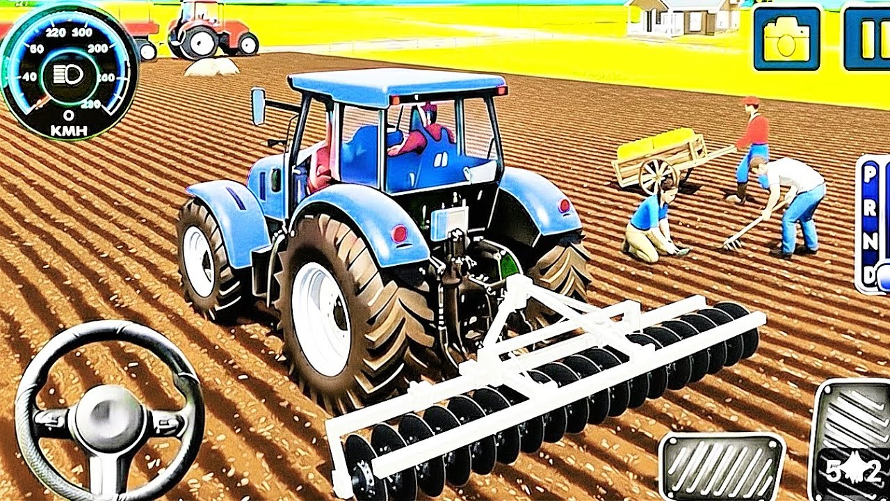 Tractor Seeding Mission 🚜 | Connect Seeder Machine | Farming Game Gameplay