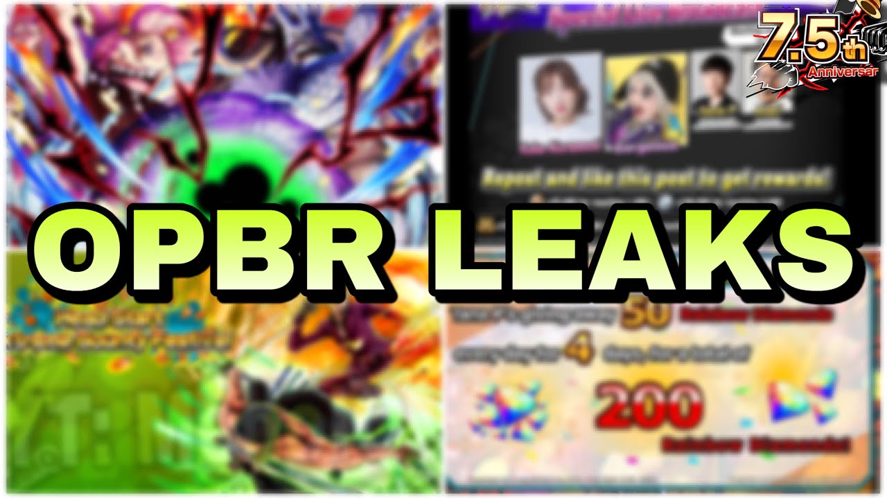 OPBR LEAKS Second 7.5 Anniversary Extreme New Ex Rerun Scout And More In One Piece Bounty Rush...