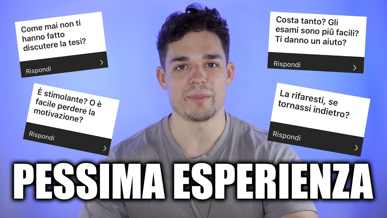 LA MIA ESPERIENZA CON L'UNIVERSITÀ TELEMATICA