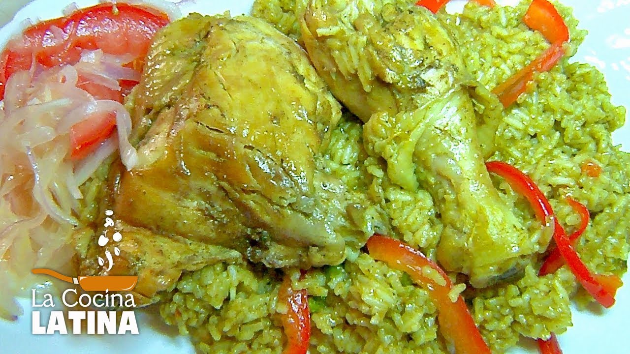 ARROZ CON POLLO PERUANO FACIL 🍗  Receta de Arroz con Pollo 🍚