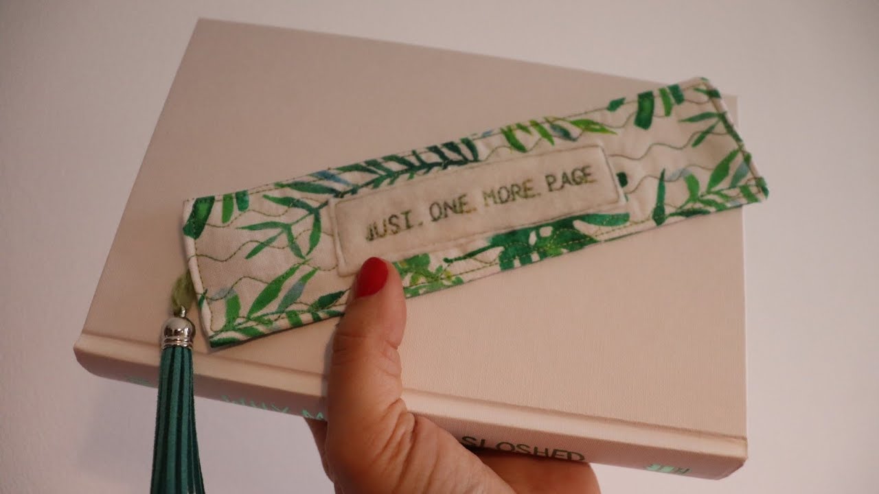 Sew a fabric bookmark