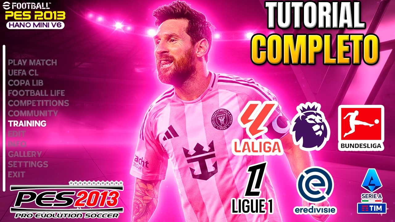🎮 TUTORIAL: O PATCH MAIS LEVE PARA PES 2013 ⚽🔥 FACES, UNIFORMES E ESTÁDIOS ATUALIZADO 2026