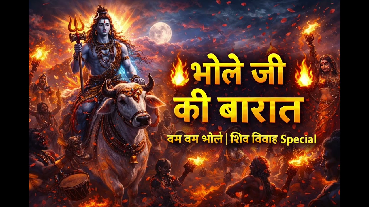 भोले जी की बारात बम बम भोले | शिव विवाह Special song #todayspecial #trending #viral 