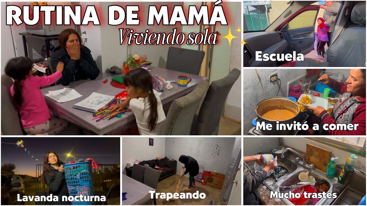 Todos los dias es lo mismo‼️/MI RUTINA  diaria con 3 niños✨+almuerzo🥗/lavando🧺🫧hasta muy noche😓