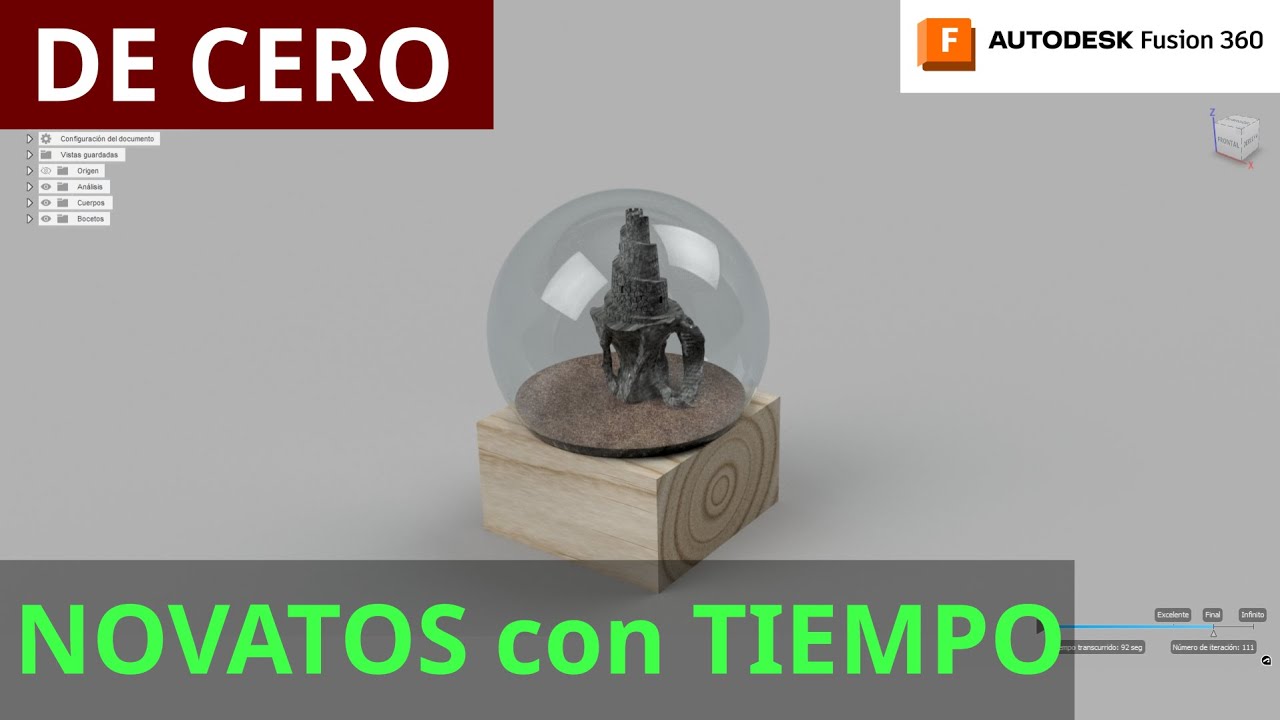 Fusion 360 para NOVATOS 👉CON TIEMPO👈 (parte 1- Bola de nieve)