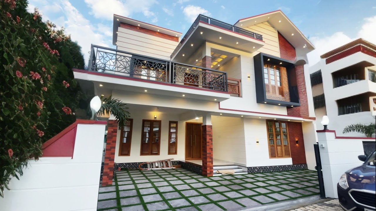 Beautiful 4BHK Double Storey House for sale in Trivandrum | Modern Amenities and Branded Materials
