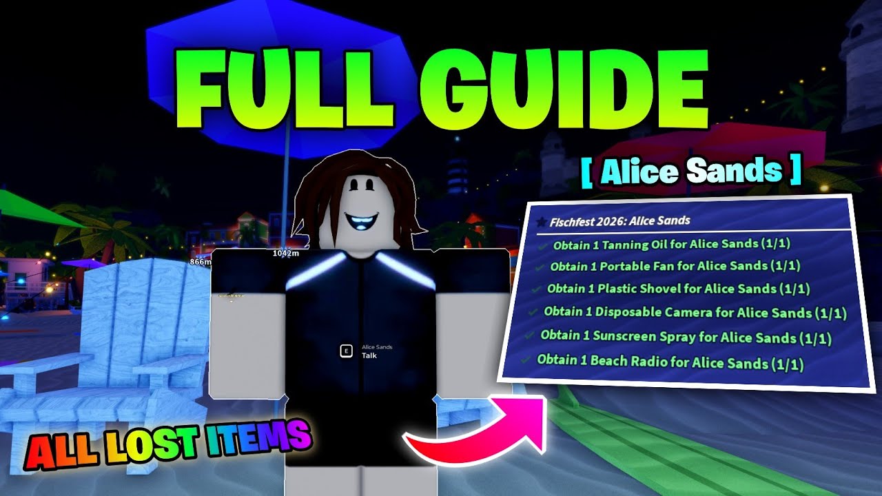 Complete Alice Sands NPC Quest in Fischfest 2026
