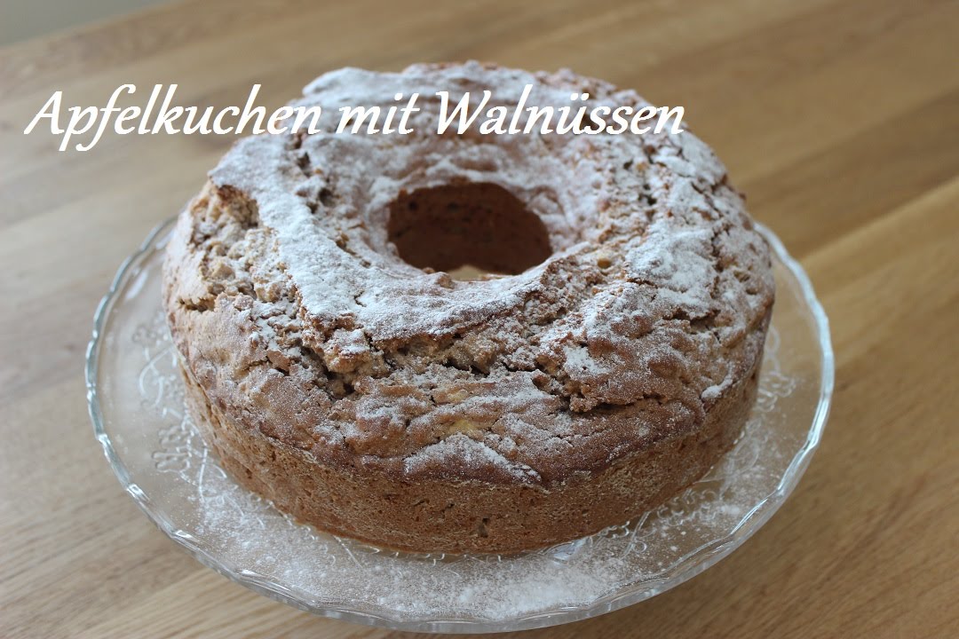 &hearts; Apfelkuchen mit Waln&uuml;ssen &hearts;
