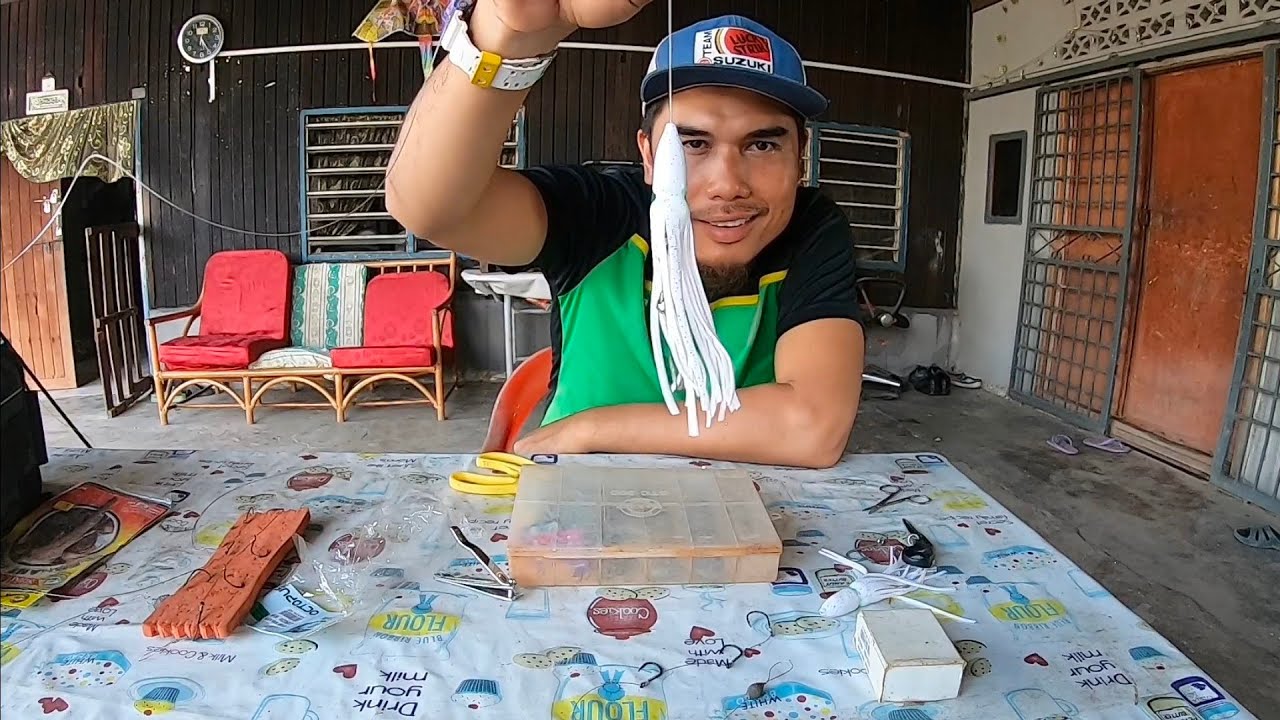 Nak Mancing Tenggiri ??? Inilah Cara Membuat Perambut Temenung, Amboq Dan Sotong Getah s306