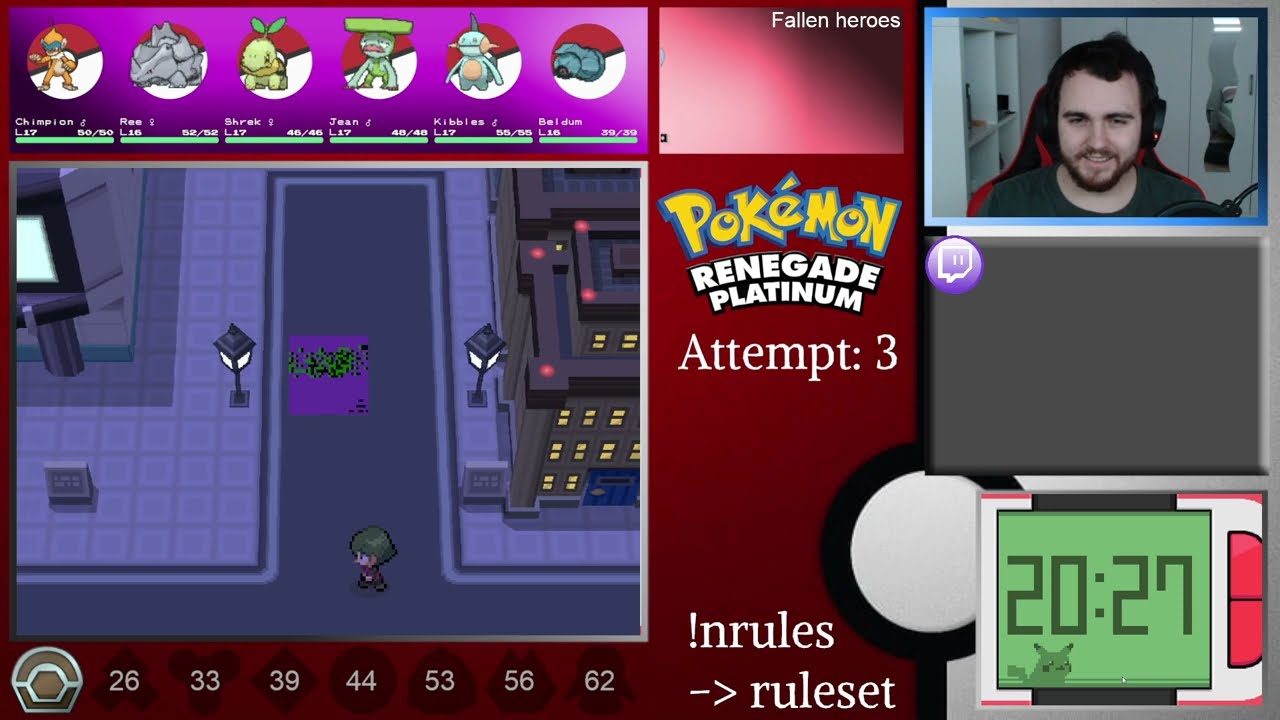 Renegade Platinum Hardcore Nuzlocke | Twitch Stream 13/01/2024