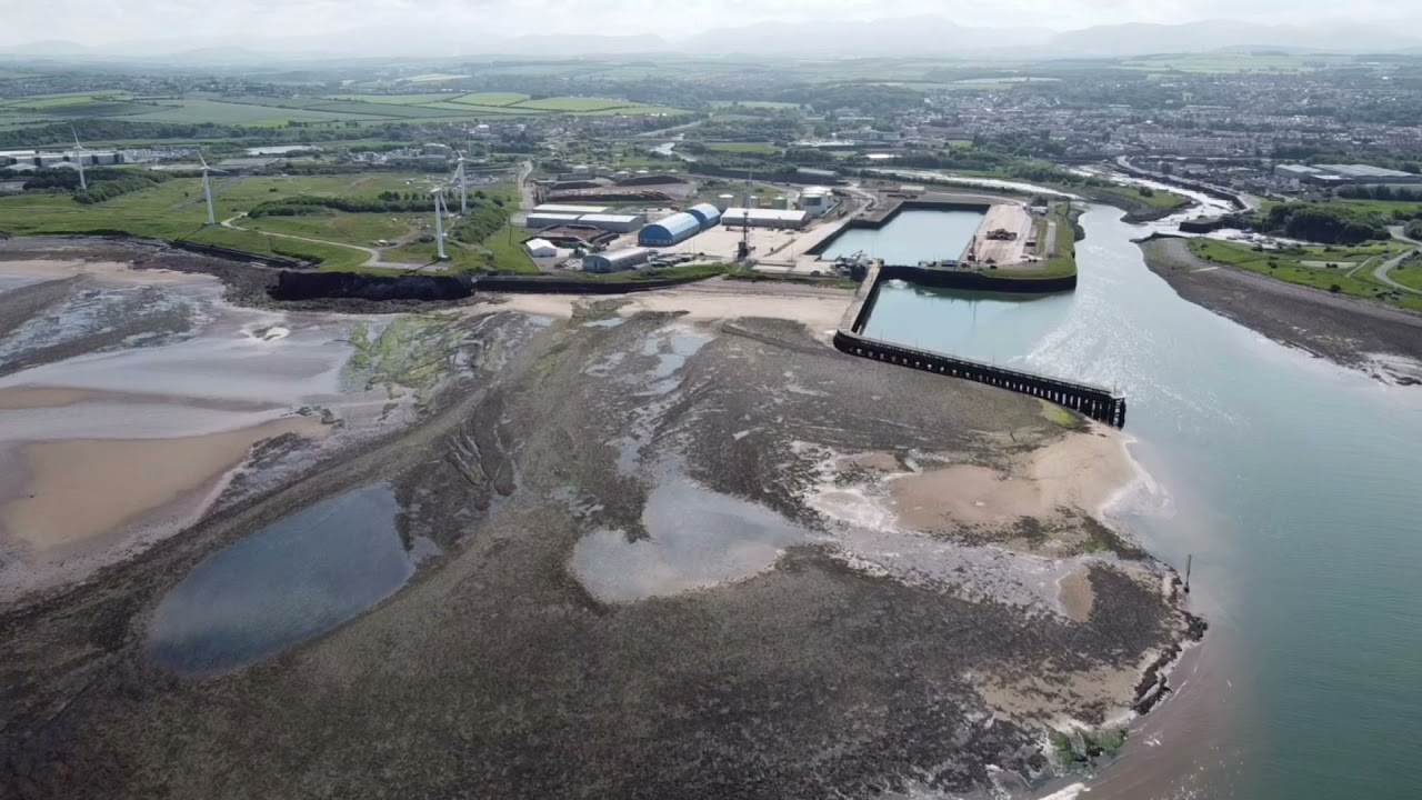 Workington Cumbria by drone .