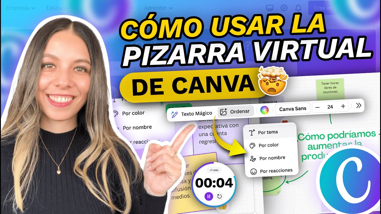 COMO USAR LA PIZARRA ONLINE DE CANVA GRATIS 😱