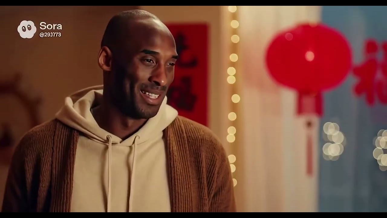 科比制裁爱说闲话的亲戚(AI video parody about Kobe)