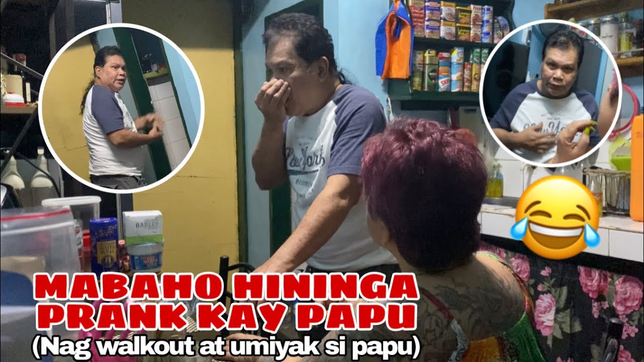 NAG WALKOUT AT UMIYAK SI PAPU (mabaho hininga prank)