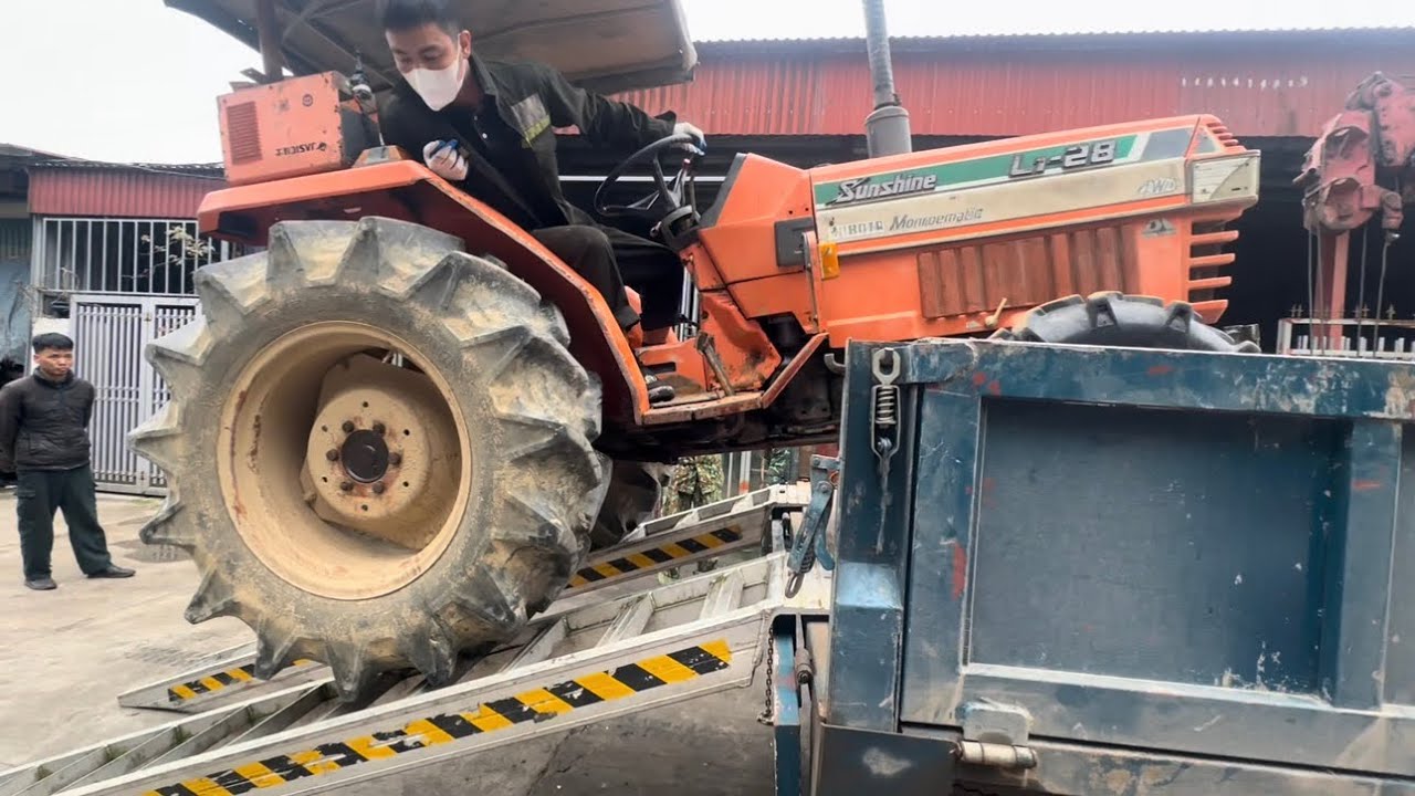 Lắp động cơ 2.197(v2203 45hp) lên Kubota L1 28 cho bác khách Phổ Yên Thái Nguyên