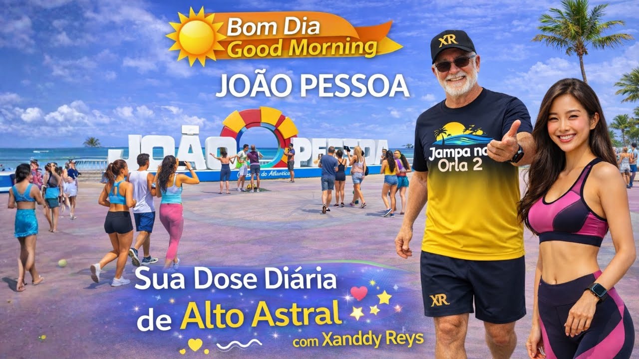 João Pessoa 🌴 Movimento das Praias e Calçadão | Morning Beach Vibes 🚴‍♂️🌞
