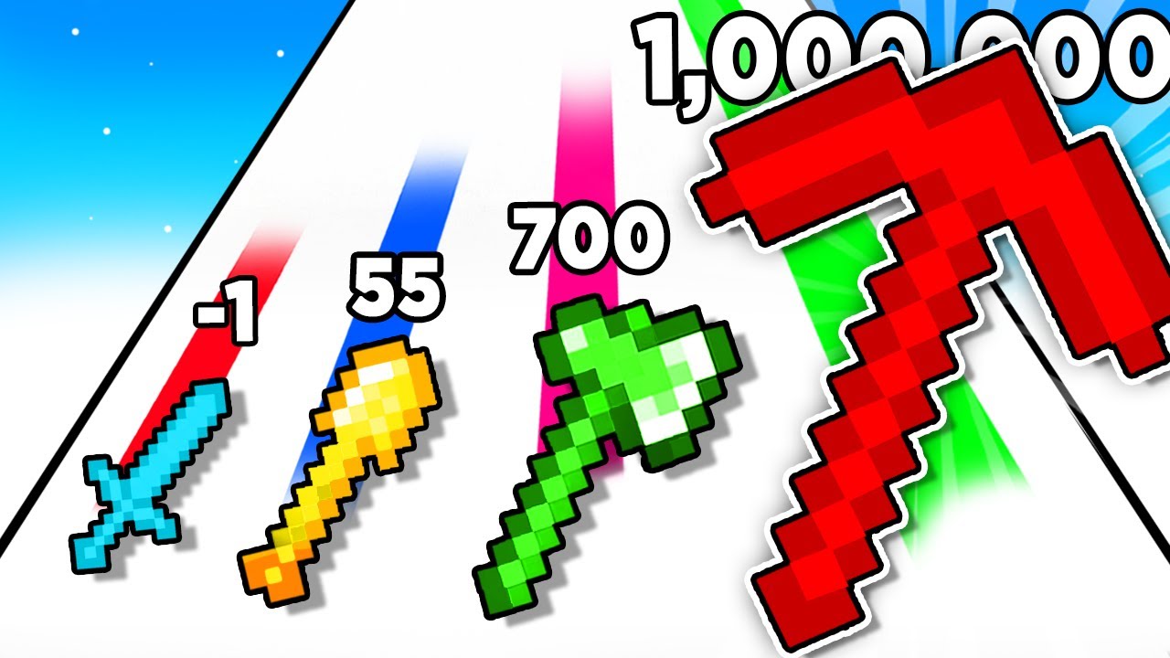 LEVEL 999,999,999 MINECRAFT PICKAXE! - Merge Miners