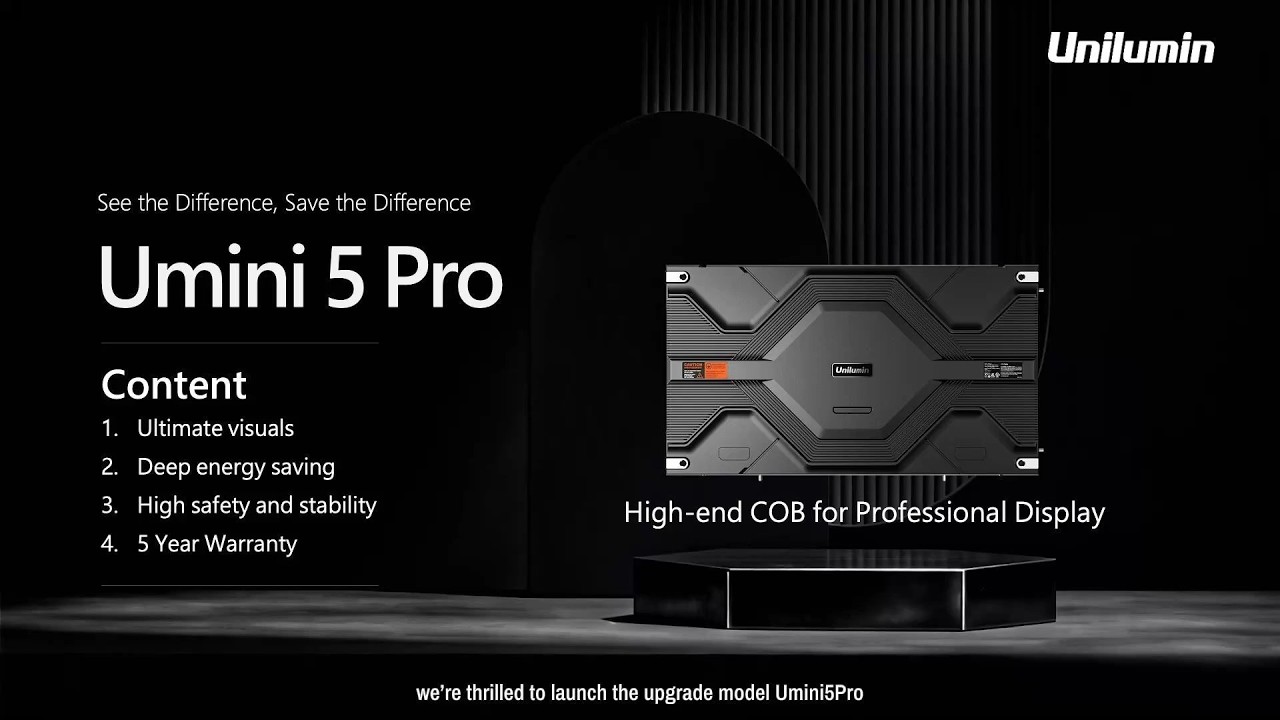 Umini5Pro New Product Launch - High-end COB for Professional Display