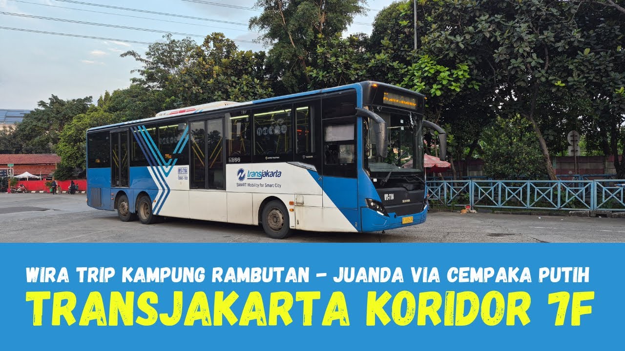 FULL TRIP TransJakarta Koridor 7F dari Terminal Kampung Rambutan Hingga Juanda via Cempaka Putih