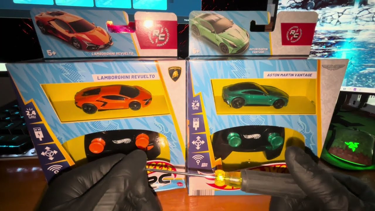 ASMR Распаковка радиоуправляемых машинок Hot Wheels / Обзор