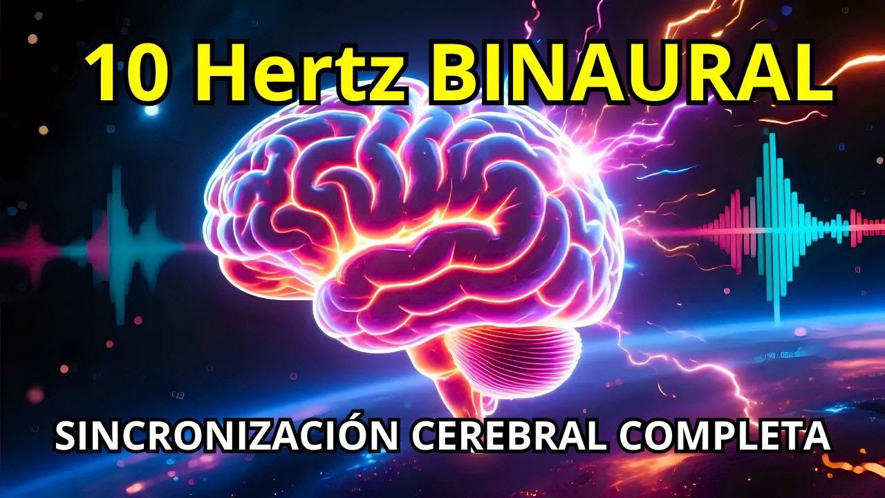 10 Hz BINAURAL: SINCRONIZACIÓN CEREBRAL COMPLETA para Equilibrio Mental, Estado de Flujo y Reducción