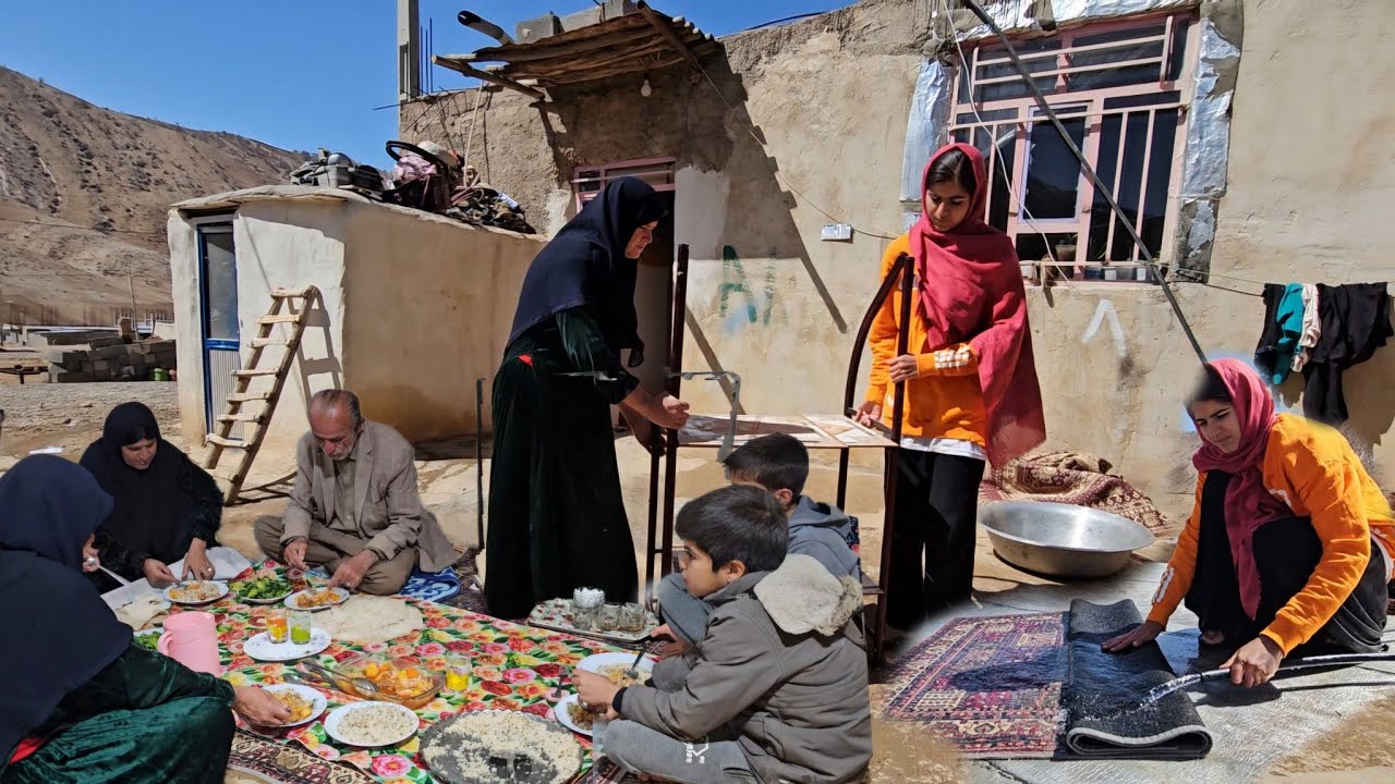 Ramadan Nights: A Family Gathering with Grandparents, Samira's Dinner, and Carpet Washing