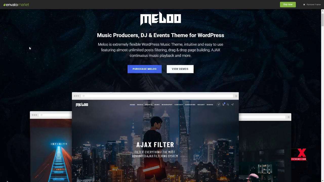 Meloo - Music Producers, DJ and Events Theme for WordPress      Al Ha
