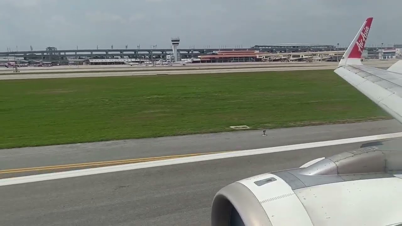 Landing at Bangkok Don Mueang Airport | Thai AirAsia | Airbus A321neo