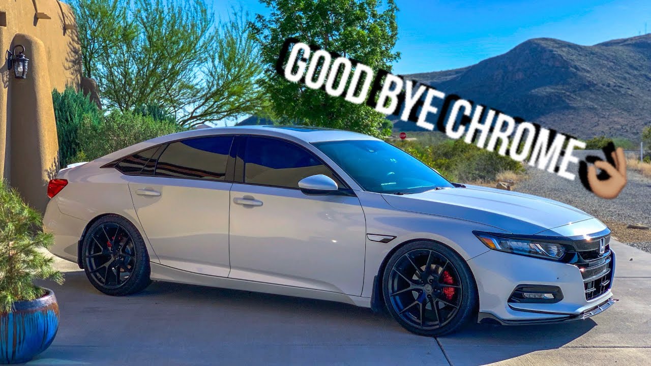 Удаление хромированных окон Accord Window 2018-2019 — Crux Motorsports
